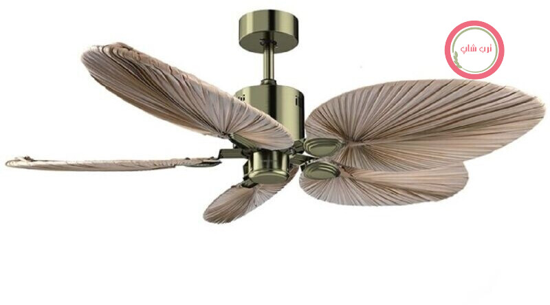 پنکه سقفی سکوتک اسپانیا Cecotec EnergySilence Aero 5200، موتور DC قطر ۱۲۷سانتی‌متر، دارای ۵ پره از برگ‌های طبیعی